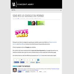 Sexe-RSS le Google du Porno