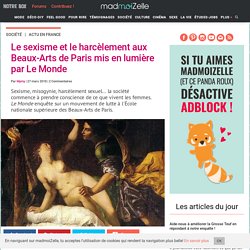 Sexisme aux Beaux Arts de Paris : l'enquête du Monde