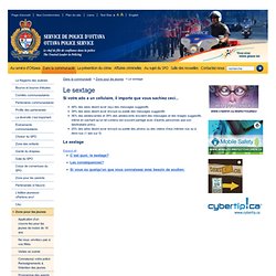 Le sextage - Ottawa Police Service / Service de police d'Ottawa