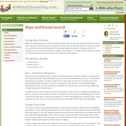 Rape and Sexual Assault – Healing after Being Raped