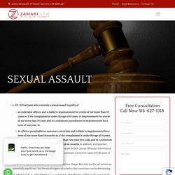 Sexual Assault lawyer Toronto, Sexual Abuse Injury Lawyer