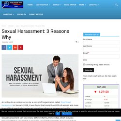 Sexual Harassment: 3 Reasons Why