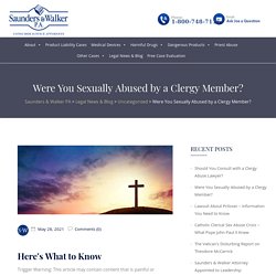 Were You Sexually Abused by a Clergy Member?