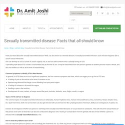 Sexually transmitted disease: Facts that all should know