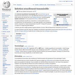 Infection sexuellement transmissible