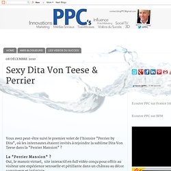 Sexy Dita Von Teese & Perrier