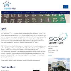 SGX Sensortech S.A. · SENSIndoor