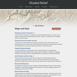 Shaded Relief - Maps and Data