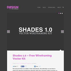 Shades 1.0 - Free Wireframing Vector Kit
