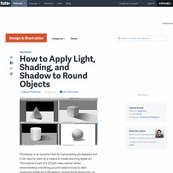 How to Apply Light, Shading, and Shadow to Round Objects