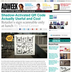 Shadow-Activated QR Code Actually Useful and Cool