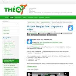 Shadow Puppet Edu : diaporama vidéo (GRATUIT)