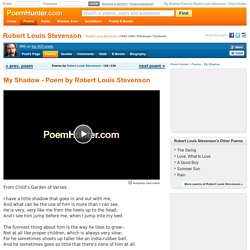 My Shadow Poem by Robert Louis Stevenson
