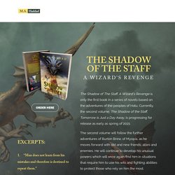 The Shadow Of The Staff: A Wizard’s Revenge by M.A. Haddad