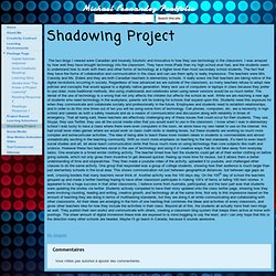 Shadowing Project - Michael Fernandez Portfolio
