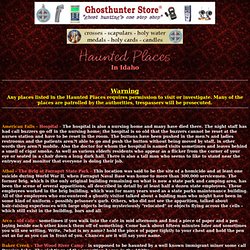 Shadowlands Haunted Places Index - Idaho