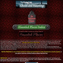 Shadowlands Haunted Places Index
