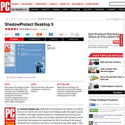 ShadowProtect Desktop 5 Review & Rating