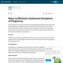 Ways to Eliminate Unpleasant Symptoms of Pregnancy