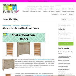 Shaker Hardwood Bookcase Doors
