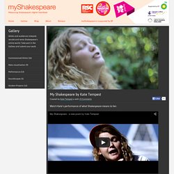My Shakespeare by Kate Tempest