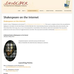 Shakespeare on the Internet