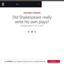 Did Shakespeare really write his own plays? - Ask History