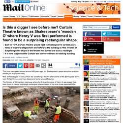 Dig at Curtain Theatre which hosted William Shakespeare plays reveals unusual rectangular shape