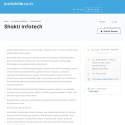 Shakti Infotech - JustAskMe