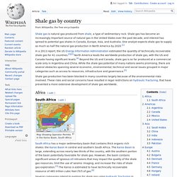 Shale gas by country - Wikipedia