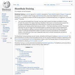 Shambhala Training