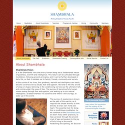 About Shambhala - Vision, Lineage, Meditation, Community