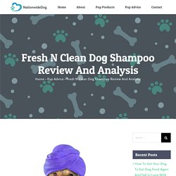 Fresh N Clean Dog Shampoo Review And Analysis