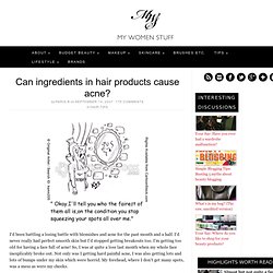 Shampoo Conditioner cause acne