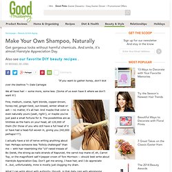 Shampoo Recipe - Make Your Own Shampoo - Natural Shampoo