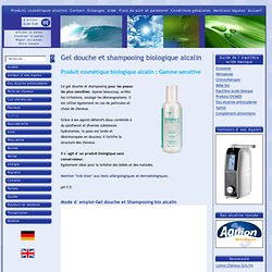 Gel douche et shampooing biologique alcalin - Produits cosmétiques alcalins