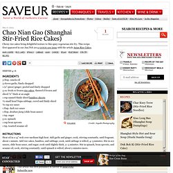 Chao Nian Gao (Shanghai Stir-Fried Rice Cakes)