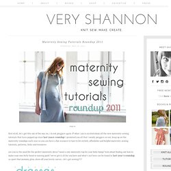 Maternity Sewing Tutorials Roundup 2011