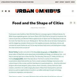 Food and the Shape of Cities