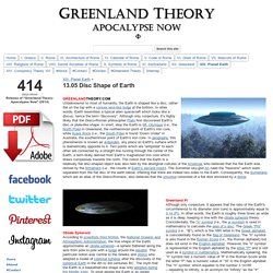 13.05 Disc Shape of Earth - Greenland Theory