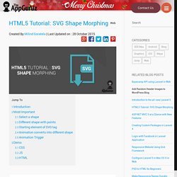 SVG Shape Morphing HTML5 Tutorial
