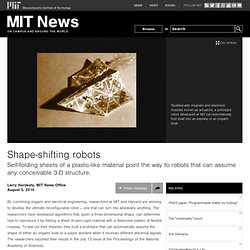 Shape-shifting robots