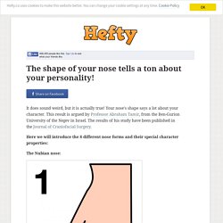 The shape of your nose tells a ton about your personality!