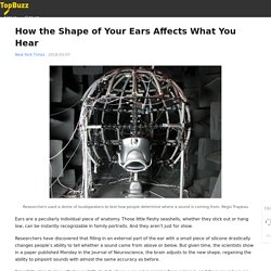 How the Shape of Your Ears Affects What You Hear