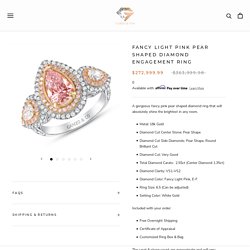 Fancy Light Pink Pear Shaped Diamond Engagement Ring – Gamzo & Co