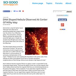 DNA Shaped Nebula Observed At Center Of Milky Way