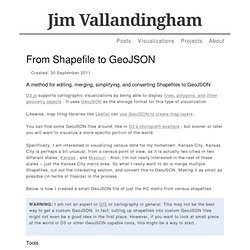 From Shapefile to GeoJSON - Jim Vallandingham