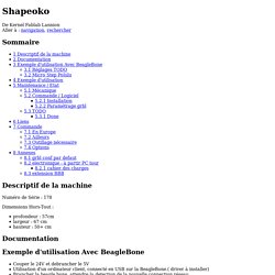 Shapeoko — Kernel Fablab Lannion