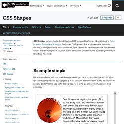 CSS Shapes - CSS : Feuilles de style en cascade