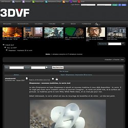 Shapeways : impression 3D en verre - Actu. sur 3DVF